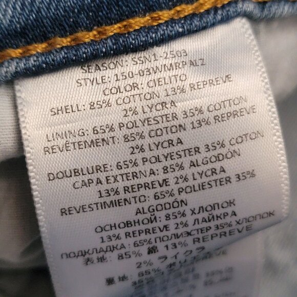 Re/Done Palazzo Mid-Rise Denim Jeans Womens 26 Classic Wide Leg Y2K 90s Grunge - Picture 6 of 9